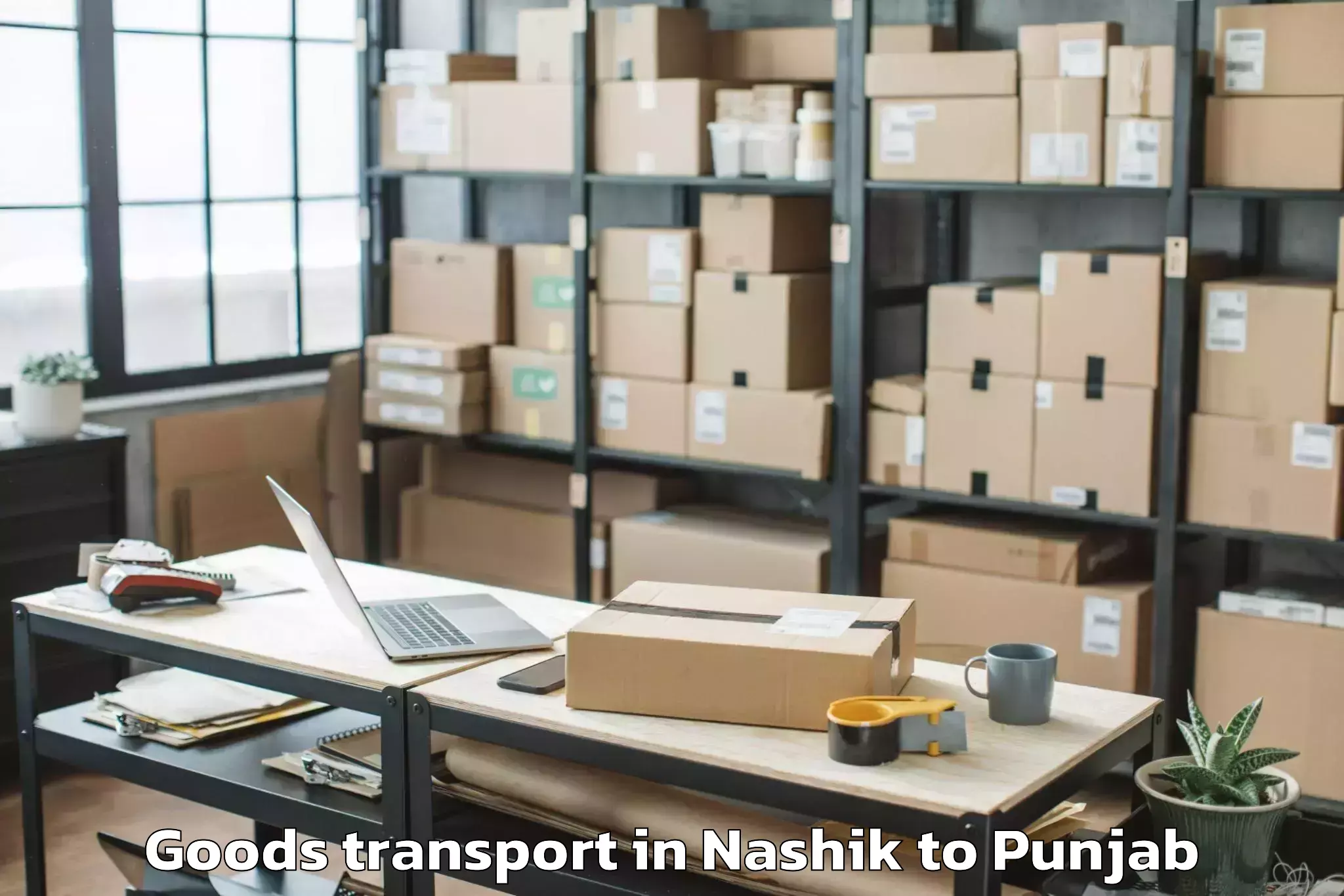 Hassle-Free Nashik to Desh Bhagat University Mandi G Goods Transport